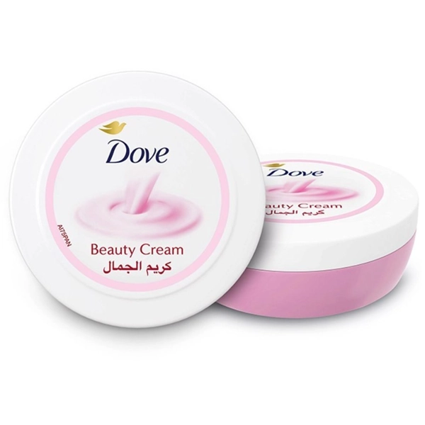 کرم داو صورتی اصلی مرطوب کننده دست و صورت 24 ساعته 125 میل | DOVE beauty cream for face & body 125ml